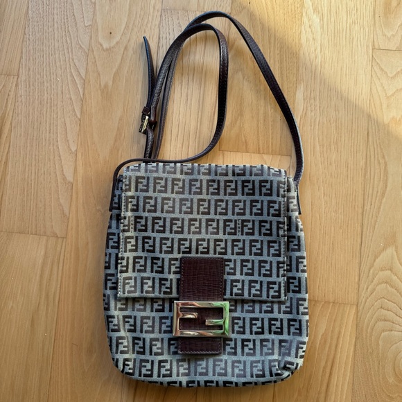 Fendi 2006 Zucchino monogram baguette crossbody bag - Picture 5 of 16